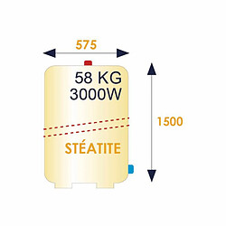 Chauffe eau stéatite vertical stable STEATIS 250L THERMOR 282099