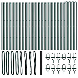 vidaXL Poteau de clôture. Gris 