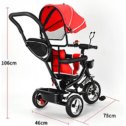 Acheter Sinlikon Tricycle enfant - Tricycle évolutif - structure métal - panier sac - bébé Mixte de 2 à 5 ans - Rouge