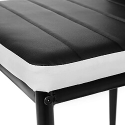 Avis Sinlikon Lot de 6 Chaise Cuisine, Chaise de Salle à Manger, Dossier Haut de la Cuisine, Chaise de Salle à Manger Confortable et Durable - Blanc (6)