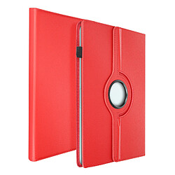 Avizar Étui Universel pour Tablettes 13 pouces Clapet Rotatif 360° Rouge pas cher