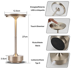 Avis Nettlife Lampe de bureau sans fil - Argenté