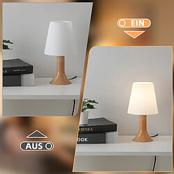 Nettlife Lampe de table E14 lot de 2 - Marron pas cher