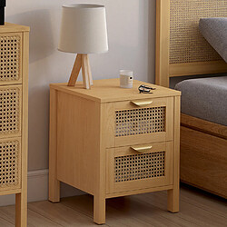 Idmarket 2 TABLES CHEVET EDHEN CANNAGE