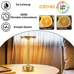 Nettlife Lampe de chevet LED sans fil - Doré pas cher