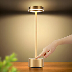 Nettlife Lampe de chevet LED sans fil, tactile, à intensité variable, rechargeable par USB-C