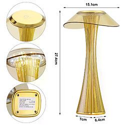 Avis Nettlife Lampe de chevet LED - Doré