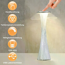 Lampe de chevet LED NETTLIFE tactile à intensité variable USB avec 3 niveaux de luminosité Lampe de table de chambre
