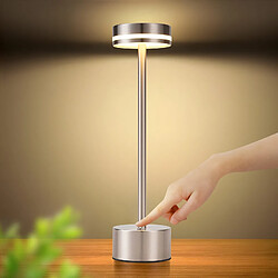 Nettlife Lampe de chevet LED sans fil, tactile, à intensité variable, rechargeable par USB-C