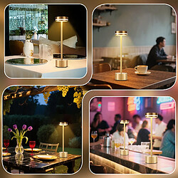 Nettlife Lampe de table LED tactile - Doré pas cher