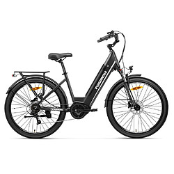 Touroll MA1 Vélo Électrique - Moteur 250W - Batterie 36V 13Ah - Pneus 26 pouces - 110km - Freins Hydrauliques - Suspension Bloquable - Shimano 7 Vitesses
