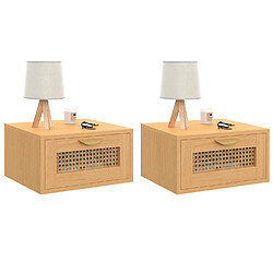 Idmarket TABLES DE CHEVET EDHEN CANNAGE