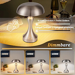 Lampe de chevet LED NETTLIFE tactile, intensité variable, sans fil, rechargeable par USB, style vintage