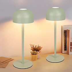 Nettlife Lampe de table LED sans fil, lot de 2, tactile, intensité variable, 3 températures de couleur, batterie rechargeable USB