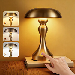 Lampe de chevet LED NETTLIFE tactile, intensité variable, sans fil, rechargeable par USB, style vintage