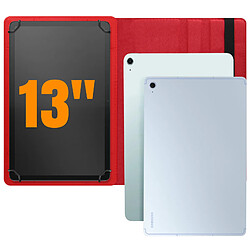 Avis Avizar Étui Universel pour Tablettes 13 pouces Clapet Rotatif 360° Rouge