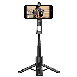 wiwu Perche selfie Magnétique Rotative 360° avec Télécommande Bluetooth Noir