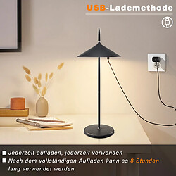 Nettlife lampe de chevet LED tactile - Noir pas cher
