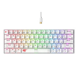 Havit KB903Lwt - Blanc transparent