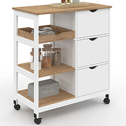 Idmarket DESSERTE CUISINE MUNA BL/HETRE