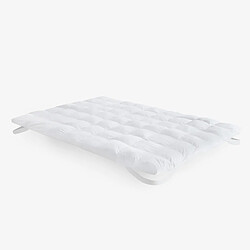 Surmatelas 180x190cm| PIKOLIN HOME| Microfibre| Anti-acariens| Jusqu'à 32cm