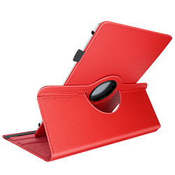 Avizar Étui Universel pour Tablettes 13 pouces Clapet Rotatif 360° Rouge