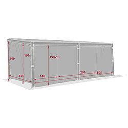 Avis 6 Rideaux pour pergola bioclimatique Avila 6 x 3,5 m - Hespéride