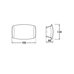 Fumagalli Applique murale "Abram 190" 8,5W R7S