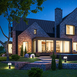 Fumagalli Bornes solaires LED "FELICE 400" avec capteur PIR - 33 cm -