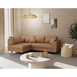 Lisa Design Rune - canapé d'angle gauche 4 places en simili