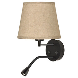 Barcelona LED Applique murale "PAIR" E27 avec liseuse LED 3W