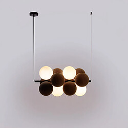 Barcelona LED Suspension acoustique horizontale "DRAC" - 4 globes lumineux et
