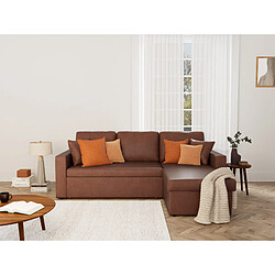 Bestmobilier Cyrus - Canapé d'angle réversible 4 places - convertible avec coffre - en simili