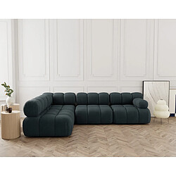 Lisa design Canapé modulable d'angle Ruby - Noir