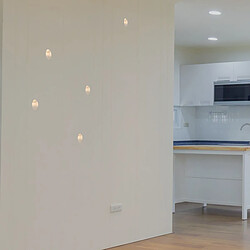 Barcelona LED Applique encastrable LED en plâtre "Olive" 1W