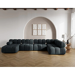 Lisa design Ruby canapé modulable panoramique - Noir