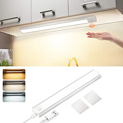 Lampe LED sous meuble NETTLIFE avec détecteur de mouvement,30cm, rechargeable par USB, 1 500 mAh, idéale pour un placard, un couloir ou un placard