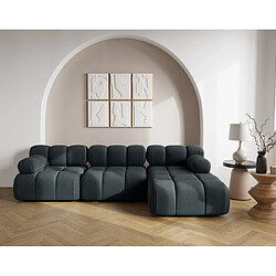 Lisa design Ruby canapé modulable d'angle droit - Noir
