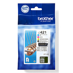 Brother pack cartouches d'encre LC421 - pack de 4