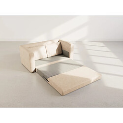 Bestmobilier Marilia - canapé 2 places convertible déplimousse en simili pas cher