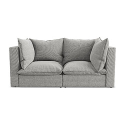 Makamii Canapé modulable 2 places - Gris clair