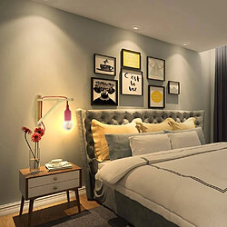 Barcelona LED Applique scandinave murale "YOJO" - Cadre en bois et suspension