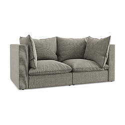 Makamii Canapé modulable 2 places - Gris