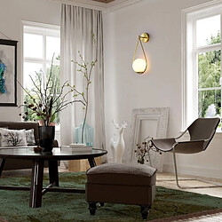 Barcelona LED Applique murale globe en verre "Clara" - E14