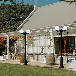 Double lampadaire LED d'extérieur FUMAGALLI "GIGI BISSO GLOBE"