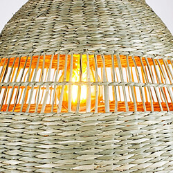 Barcelona LED Suspension en osier "Ikken"