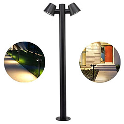Barcelona LED Lampadaire double en acier 2xGU10 Max 35W IP44