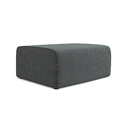 Makamii Pouf velours scandinave - Gris