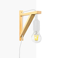 Barcelona LED Applique scandinave murale "YOJO" - Cadre en bois et suspension