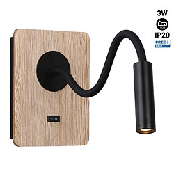 Barcelona LED Applique liseuse flexible "LONDON" - Puce CREE - 3W